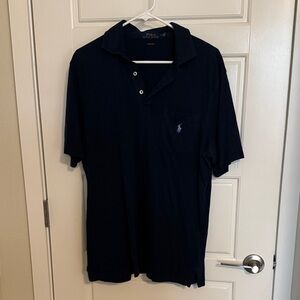 Polo by Ralph Lauren Men's Dark Blue Polo Shirt